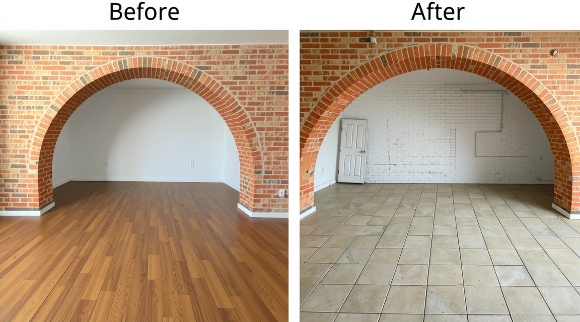 Před a po rekonstrukci klenby