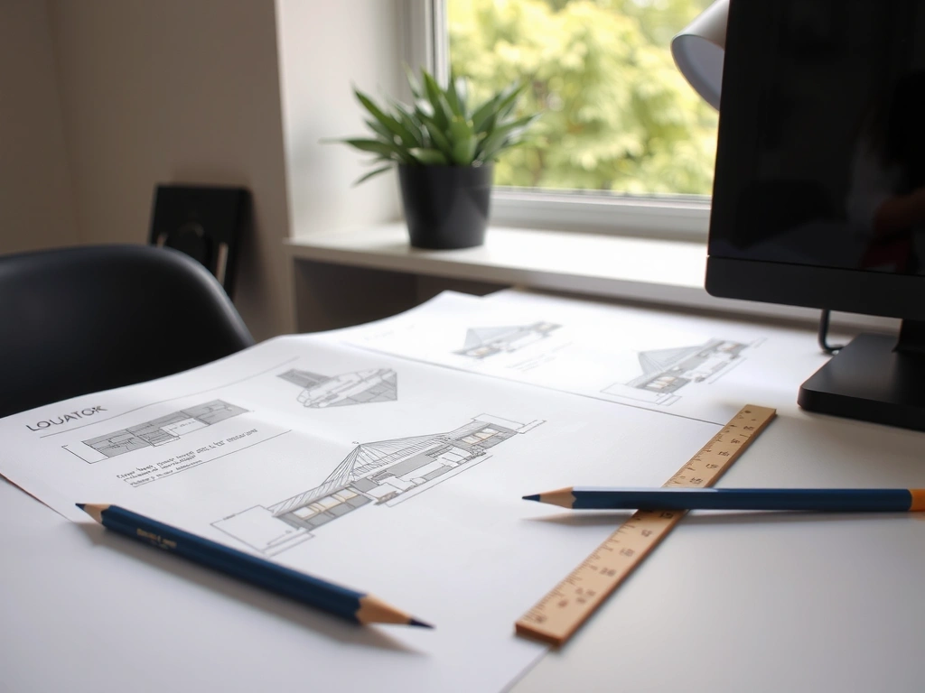 Pracovní stůl s dokumentací